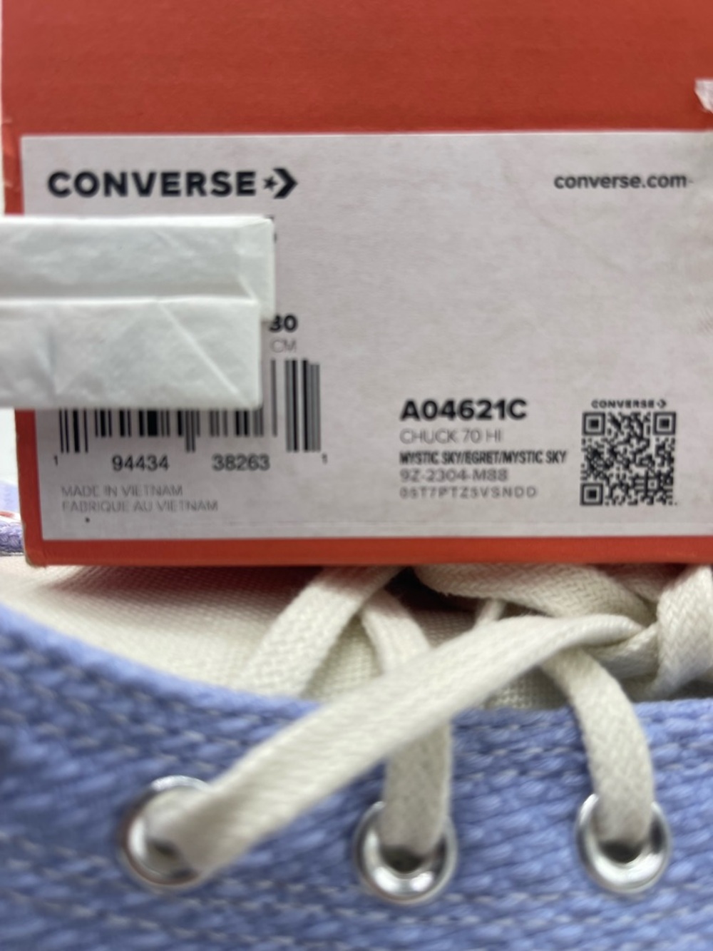 Converse Men’s Chuck 70 Hi Mystic Sky Egret A04621C High Top Sneakers Premium - Picture 14 of 16